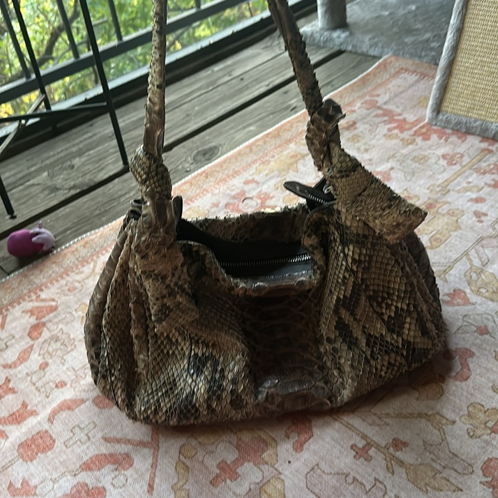 Ghibli Python Shoulder Bag - image 3